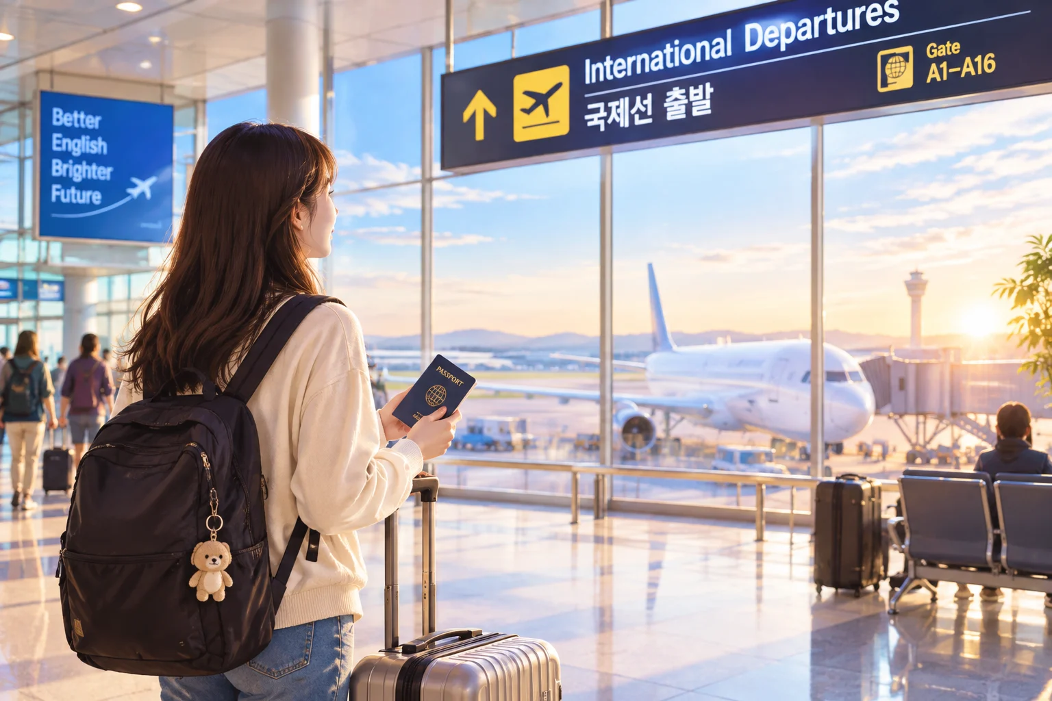 영어 연수 후기의 시작, 혼자 출국하는 여행자