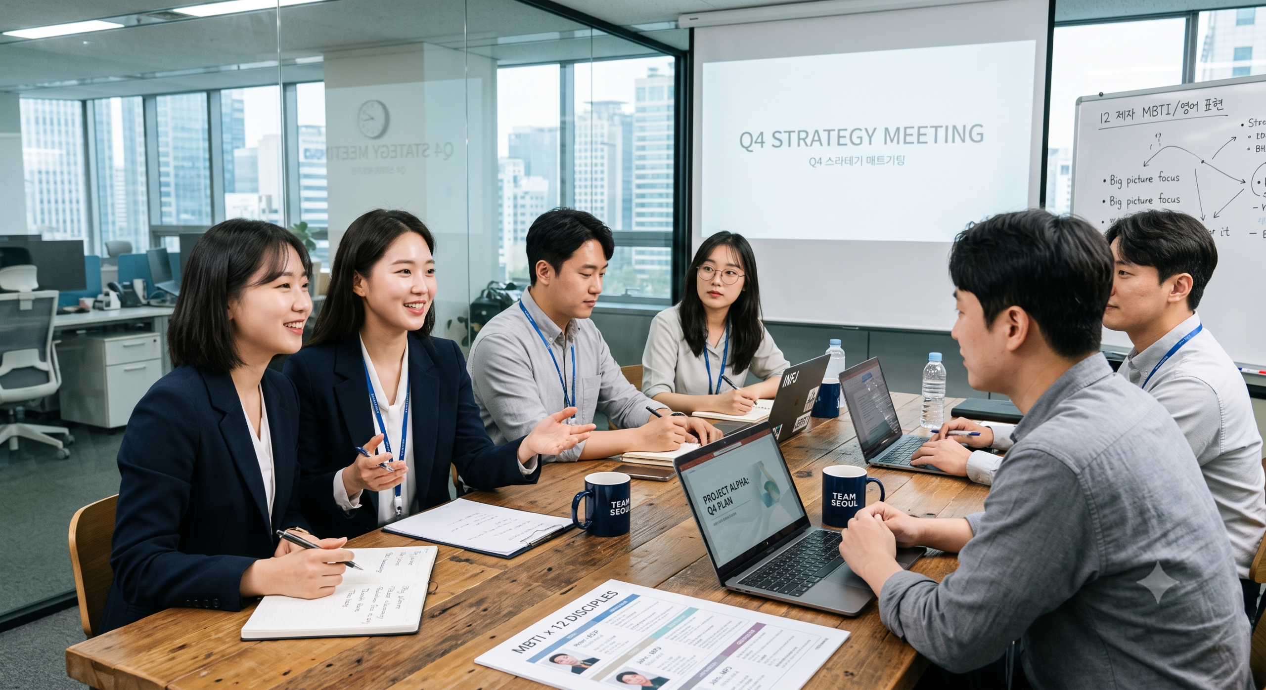 12제자 MBTI 비즈니스 영어 표현 활용 이미지