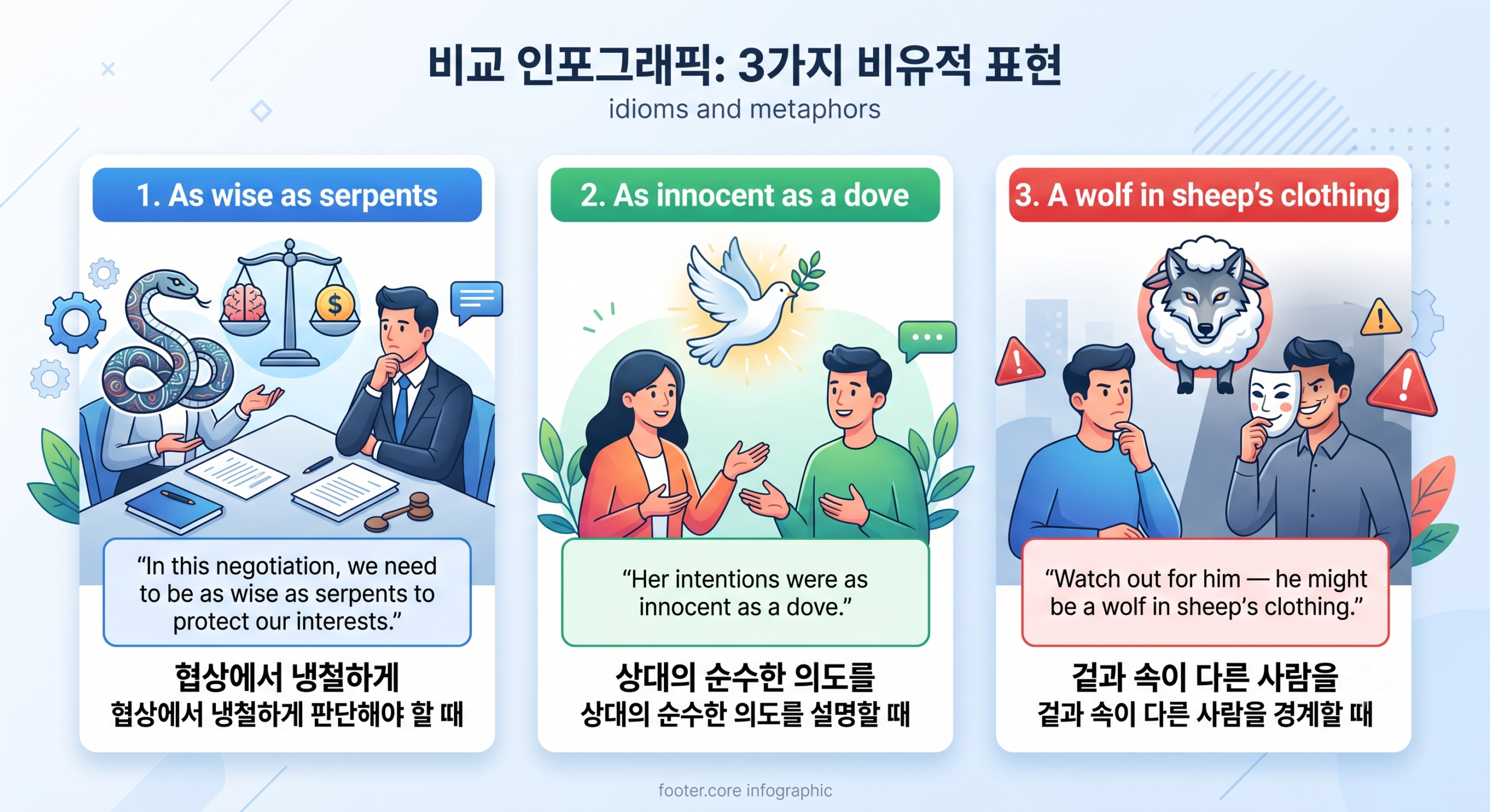 성경 유래 미드 영어 표현 비교