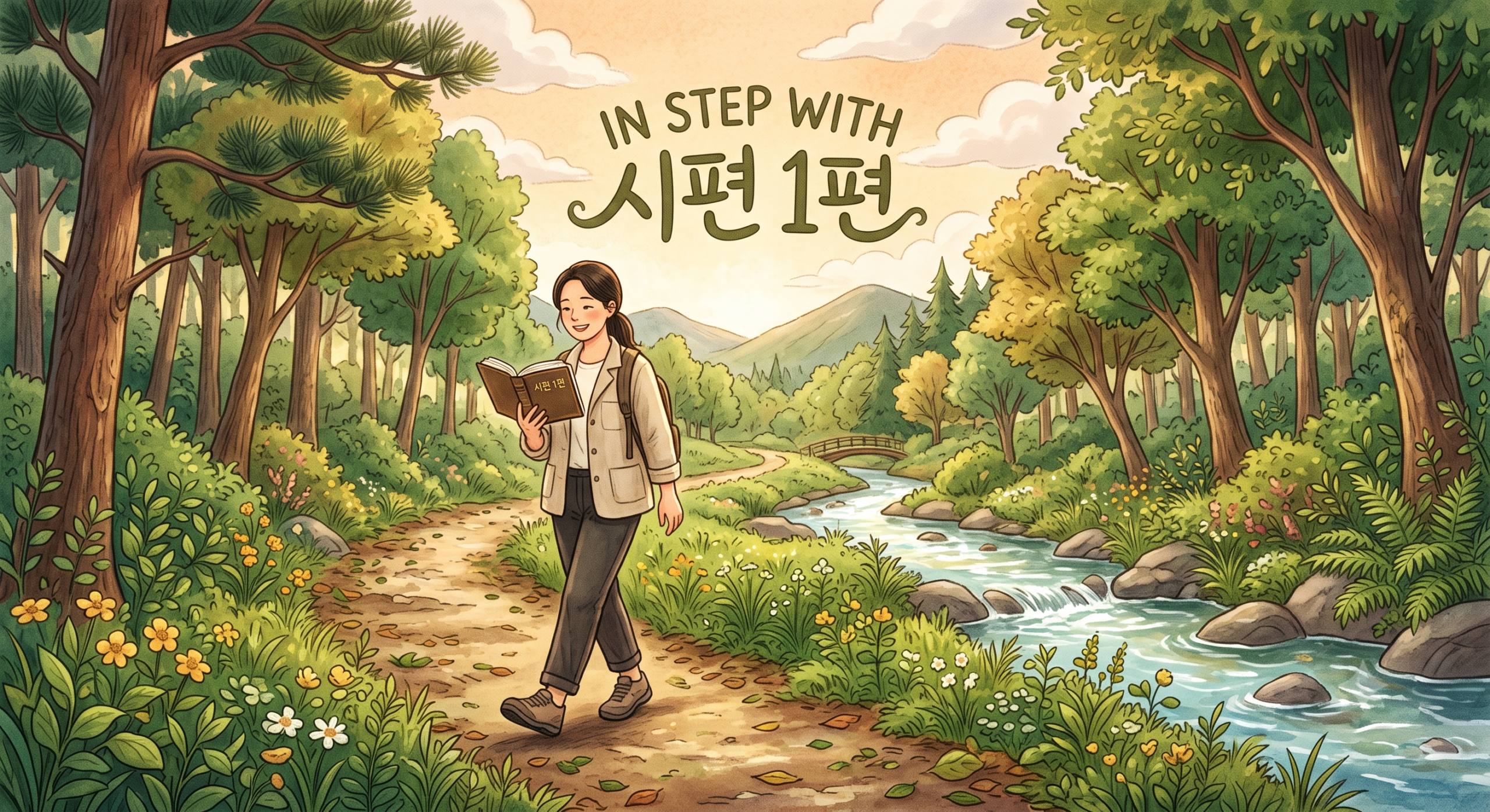 in step with 영어 표현 시편 1편 일러스트