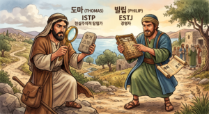 도마 빌립 MBTI 성경 인물 일러스트