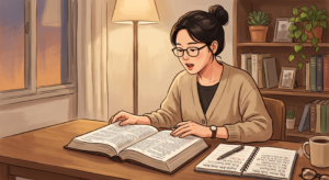 성경 영어 표현으로 영어 공부하는 3040 성인 일러스트
